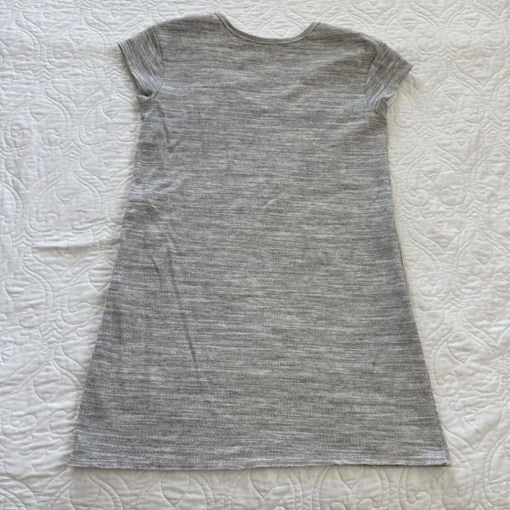 ATM Anthony Thomas Melilla Sweatshirt Dress Heathered Grey Pockets WM Medium EUC